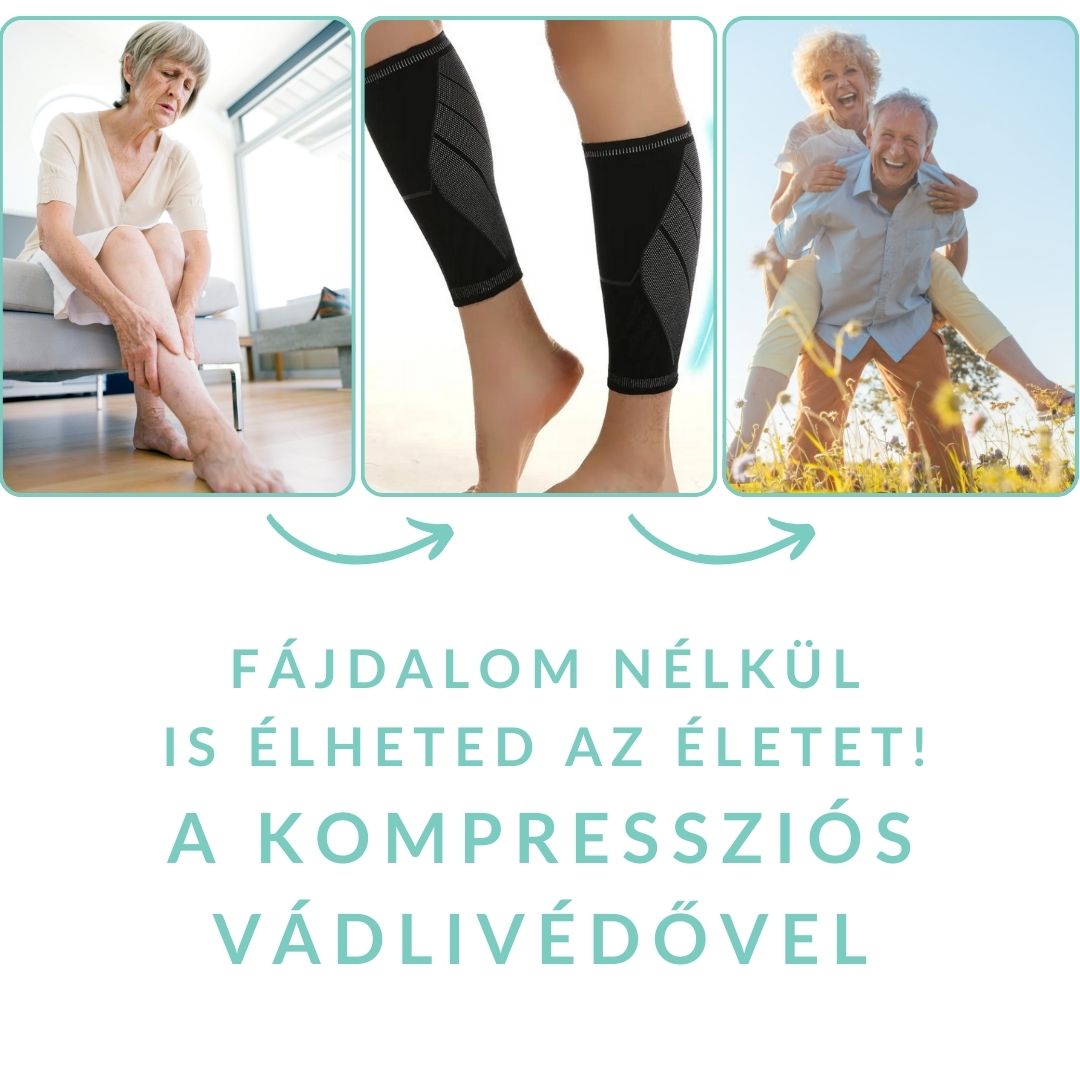 Kompressziós Vádlivédő - Stabil Fájdalommentes Vádli (1 pár, 2db)