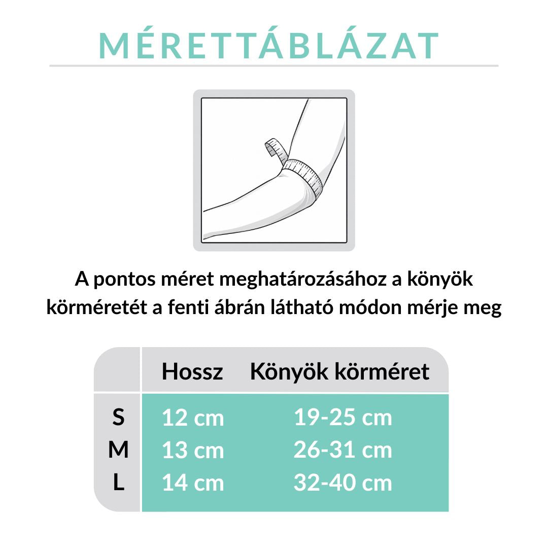 Kompressziós Könyökvédő- Könyökfájdalom Ellen (2 db, 1 pár)