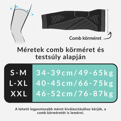Kompressziós Lábvédő- Comb,-Térd,- és Vádli fájdalomra (1 pár, 2 darab)