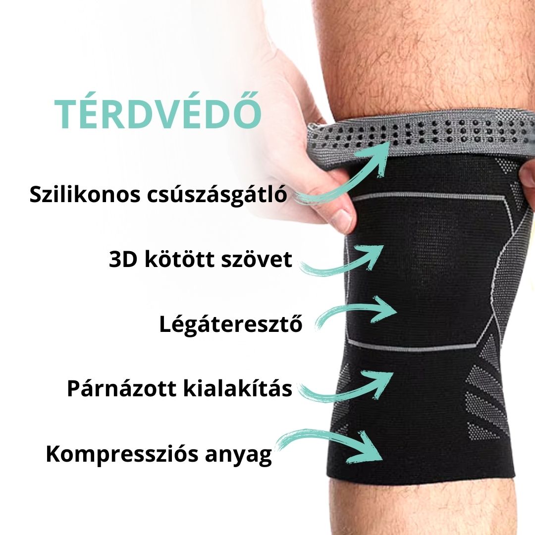 Kompressziós Térdvédő- Stabil Fájdalommentes Térdek (1 pár, 2db)