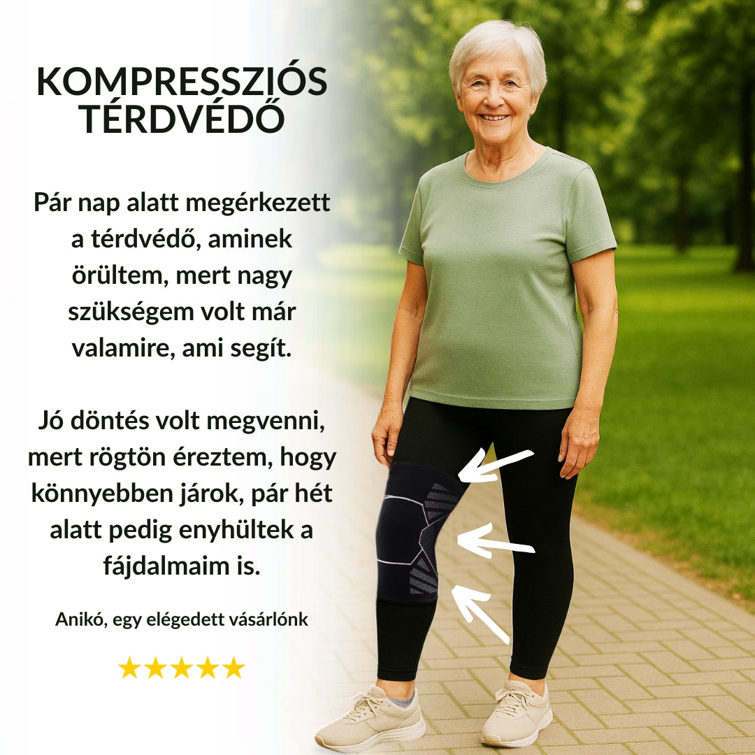 Kompressziós Térdvédő- Stabil Fájdalommentes Térdek (1 pár, 2db)